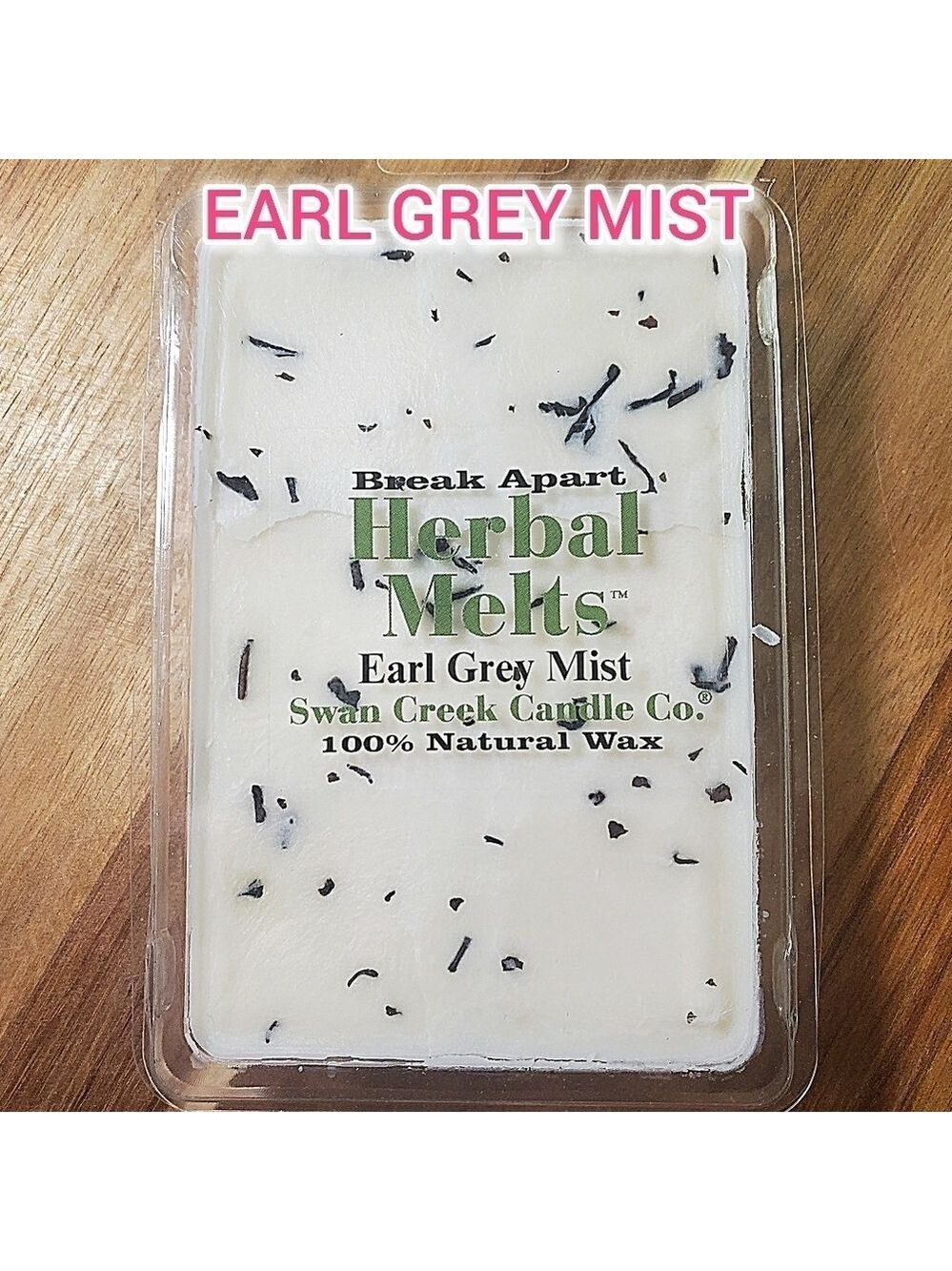 EARL GREY MIST by SWAN CREEK CANDLE CO Herbal Melts 100% Natural Wax 5.25oz NWT